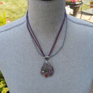 Necklace purple